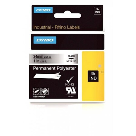 Dymo Heat Shrink Tube, 3:1 I.D. Shrink Ratio, Yellow, 18 ft 784-1805444